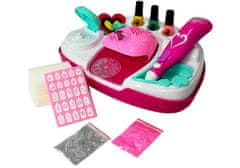 Lean-toys Súprava nail art nail art dryer glitter designs