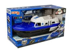 Lean-toys Policajný dopravný čln s autami, so zvukom a svetlami