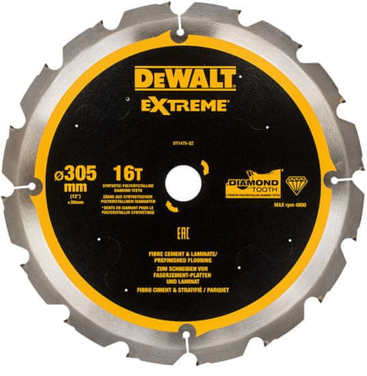 DeWalt Kotúčová píla 305x30mm vidlica EXTREME DT1475