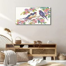 COLORAY.SK Obraz canvas Zvieratá Birds Flowers 100x50 cm