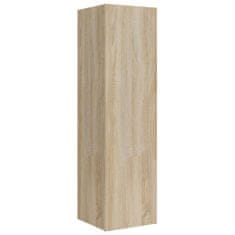 Vidaxl 4-dielna súprava TV skriniek dub sonoma spracované drevo