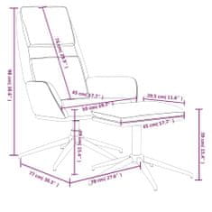 Vidaxl Relaxačné kreslo s podnožkou čierne mikrovláknová látka