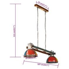 Petromila vidaXL Industriálna závesná lampa 25 W farebná 111 cm E27