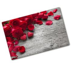 Wallmuralia.sk Doska na krájanie tvrdená Červené ruže 2x40x52 cm