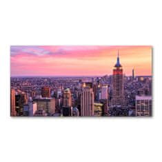 Wallmuralia.sk Foto obraz akryl do obývačky New York západ 125x50 cm 2 prívesky