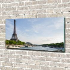 Wallmuralia.sk Moderný foto obraz na stenu Eiffelova veža Paríž 100x50 cm 2 prívesky