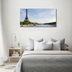 Wallmuralia.sk Moderný foto obraz na stenu Eiffelova veža Paríž 100x50 cm 2 prívesky