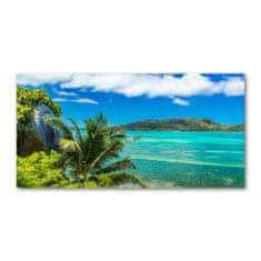 Wallmuralia.sk Foto obraz akryl do obývačky Pobrežie Seychely 100x50 cm 2 prívesky