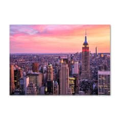 Wallmuralia.sk Foto obraz akryl do obývačky New York západ 125x50 cm 2 prívesky