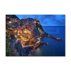 Wallmuralia.sk Foto obraz akryl do obývačky Manarola Taliansko 120x60 cm 2 prívesky