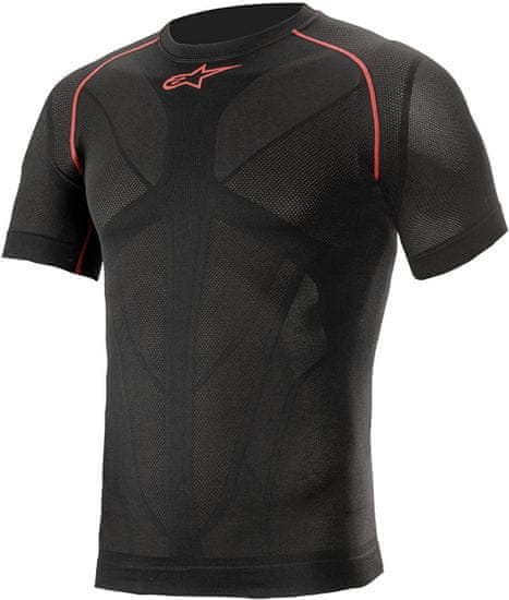 Alpinestars tričko RIDE TECH V2 SS Funkčné černo-červené