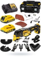 DeWalt Multifunkčné oscilačné náradie 18V 2x2Ah TSTAK