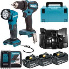 Makita Skrutkovač DDF485 + baterka DML815 DLX2349J