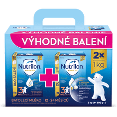 Nutrilon 3 Advanced batoľacie mlieko od uk. 12. mesiaca 2x 1000 g