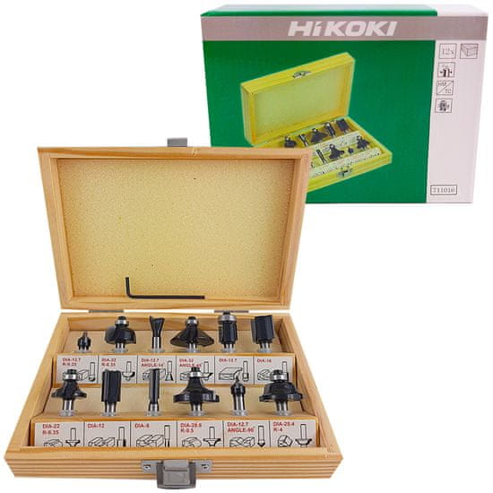 Hikoki Sada 12 fréz pre 6mm frézku 711016