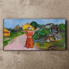 COLORAY.SK Obraz canvas Žena v červených šatách 100x50 cm