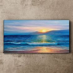 COLORAY.SK Obraz Canvas Ocean Sea Waves Coast 140x70 cm