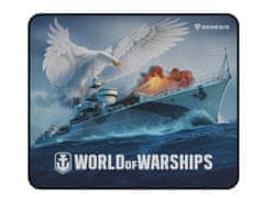 Genesis Herná podložka pod myš CARBON 500 WORLD of WARSHIPS, M 30x25cm