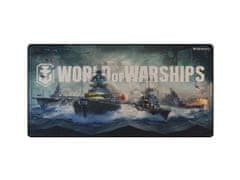 Genesis Herná podložka pod myš CARBON 500 WORLD of WARSHIPS ARMADA, MAXI 90x45cm