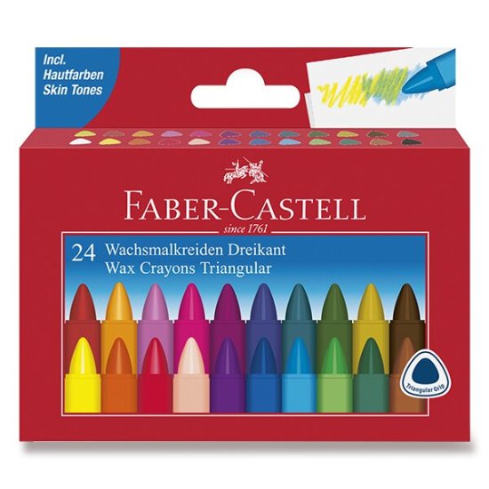 Faber-Castell Voskovky trojhranné 24 farieb