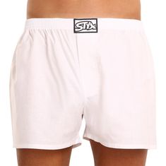 Styx Pánske trenky klasická guma biele + fixy na textil (AF1061) - veľkosť XL