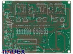 HADEX Digitálne hodiny LED SH-E 879 s AT89C2051 - STAVEBNICE