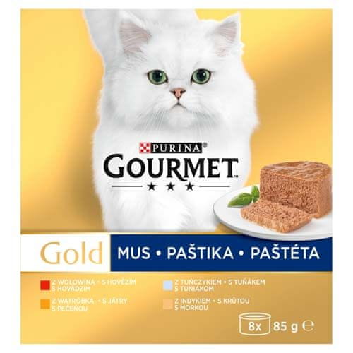 Gourmet GOLD 8x85g hovädzie