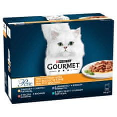 Gourmet PERLE Multipack 12x85g mini filetky v šťave mixovaný výber