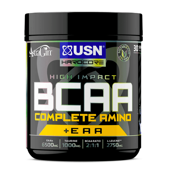 USN  BCAA Complete Amino 400 g modrá malina