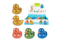 Teddies Kačička do vane trblietavá plast 9cm 4 farby 4m+