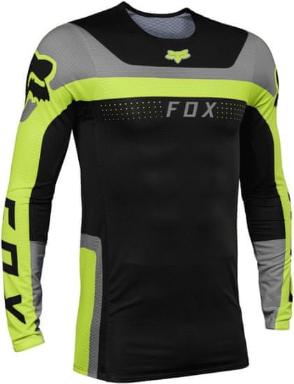 FOX dres FLEXAIR Efekt fluo černo-žlto-sivý