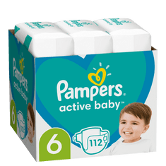 Pampers Active Baby Plienky Veľkosť 6 (13-18kg) 112 ks