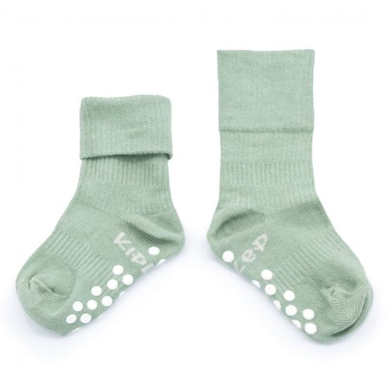 KipKep Detské ponožky Stay-on-Socks ANTISLIP 12-18m 1pár Calming Green