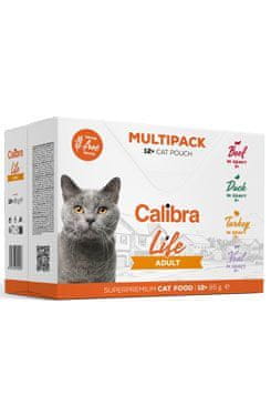 Calibra Cat Life vrecko Adult Multipack 12x85g