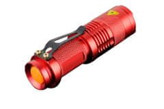 Northix LED baterka CREE Ultrafire - červená 