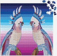 Galison Štvorcové puzzle Jonathan Adler: Papagáje 500 dielikov