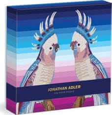 Galison Štvorcové puzzle Jonathan Adler: Papagáje 500 dielikov
