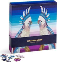 Galison Štvorcové puzzle Jonathan Adler: Papagáje 500 dielikov