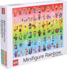 Chronicle Books Puzzle LEGO Minifigúrky Dúha 1000 dielikov