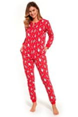 Cornette Dámske pyžamo 786/307 Gnomes2 + Nadkolienky Gatta Calzino Strech, červená, M