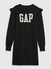 Gap Detské pletené šaty s logom S