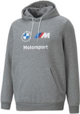 Bmw mikina PUMA MMS Essentials medium heather modro-bielo-červeno-šedá L