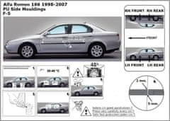 Rider Ochranné lišty bočných dverí, Alfa Romeo 166, 1998->2007, sedan