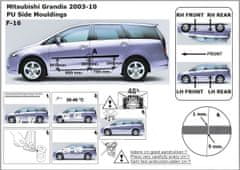 Rider Ochranné lišty bočných dverí,´Mitsubishi Grandis, 2003-2010