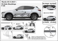 Rider Ochranné lišty bočných dverí, Mazda CX-5 II, 2017- ,