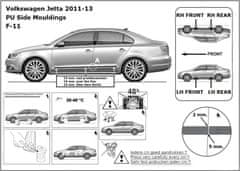Rider Ochranné lišty bočných dverí, VW Jetta VI, 2010-2013