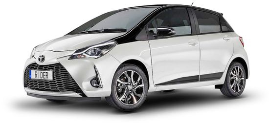 Rider Ochranné lišty bočných dverí, Toyota Yaris III, 2017-2020, 5 dvér.