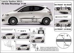 Rider Ochranné lišty bočných dverí, Lancia Ypsilon, 2011-2019