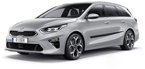 Rider Ochranné lišty bočných dverí, Kia Ceed III, 2018- , Hatchback, Combi