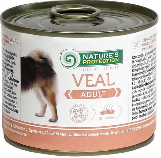 Nature's Protection Nature 'Protection Dog konz.Adult teľacie 200 g